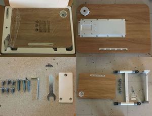 New Arrival One Leg Rolling Standing Laptop Workstation <b>Computer</b> Cart Adjustable <b>Desk</b> with Wheels - Product Image 6