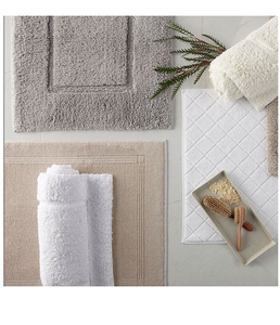 Tapis de bain en tissu éponge 100% coton, doux, durable, absorbant, fin, antidérapant, écologique, motif personnalisé, pour la maison et l'hôtel, export en gros - Product Image 5