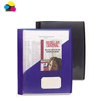 Alta calidad personalizada A4 PP colorido 2 bolsillos presentación carpeta informe cubierta