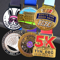 Médaille de marathon en émail doux personnalisée or argent 5K Médailles de sport en métal pour les finalistes Fabricant de médailles de karaté judo Conception gratuite