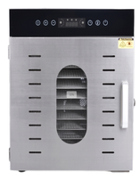 Déshydrateur industriel commercial en acier inoxydable à 96 plateaux pour viande, fruits et légumes