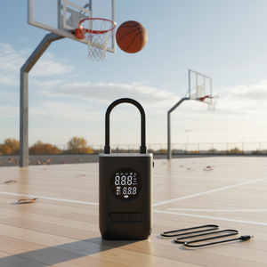 Rechargeable Digital Electric <b>Pump</b> 150Psi Wireless For Ball Sports With Dc Motor <b>Battery</b> Power Fully Automatic Control - Product Image 3