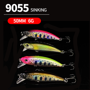 Appât de pêche japonais 50mm 6g, appât artificiel dur coulant pour truite d'eau douce, mini-appât de pêche. - Product Image 3