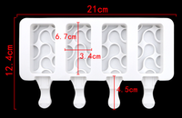 Moule à glace en silicone de qualité alimentaire, forme irrégulière, écologique, durable, compatible lave-vaisselle, pour bâtonnets glacés faits maison (ne correspond pas aux modèles standard)