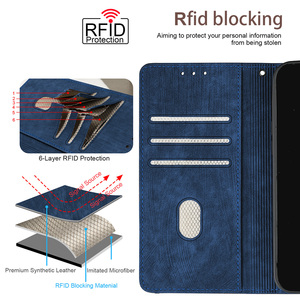 เคสโทรศัพท์แบบกระเป๋า TPU ป้องกัน RFID พร้อมช่องใส่บัตร กันกระแทก ฝาพับ สำหรับ <span class=keywords><strong>Samsung</strong></span> Galaxy S26 Ultra S25 Ultra Google Pixel - Product Image 5