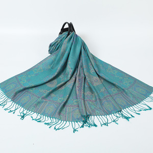 Ethnic Style Jacquard Cashew Fringed Shawl New Fall Winter Women's <strong>Scarf</strong> <strong>Pashmina</strong> <strong>Scarf</strong> - Product Image 6