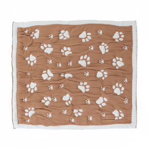 Pet <b>Comfort</b> Cushion-70x100cm Biscuit (55% Organic Cotton 45% Polyester OCS Certified) Four Seasons Use Customizable <b>Blanket</b> - Product Image 1
