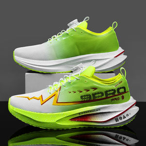 Chaussures de course pour hommes, baskets souples et respirantes, avec <span class=keywords><strong>plaque</strong></span> en <span class=keywords><strong>carbone</strong></span>, légères et tendance - Product Image 2