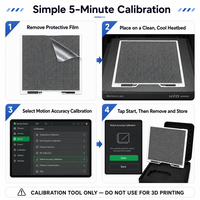 Plaque d'étalonnage de l'encodeur de vision pour imprimante 3D Bambu Lab H2D H2S H2C, outil de précision du mouvement XY inférieur à 50 µm, étalonnage en 5 minutes