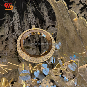 SMOOTH Luxury <b>Wedding</b> <b>Ceiling</b> <b>Decoration</b> Round Ring <b>Wedding</b> light For <b>Wedding</b> Festival Stage Hotel <b>Ceiling</b> <b>Decoration</b> - Product Image 5
