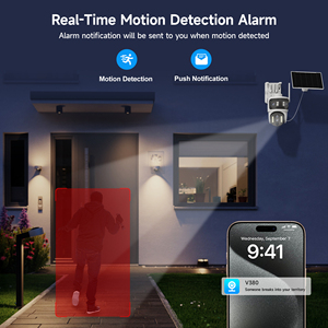 Caméra de sécurité extérieure solaire 4G BP15 <span class=keywords><strong>DL</strong></span> V380 MAX avec <span class=keywords><strong>zoom</strong></span> 10X, capteur CMOS 6MP, vision nocturne, IP65, vente en gros - Product Image 3