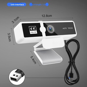 Cámara Externa USB 4K de Alta Definición para Portátil, Sensor de Imagen CMOS con Cámara Web para el Hogar, Clases <span class=keywords><strong>en</strong></span> Línea, Transmisión <span class=keywords><strong>en</strong></span> Vivo - Product Image 5