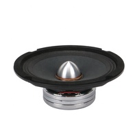 Haut-parleur de milieu de gamme moderne de 6,5 pouces, cadre en aluminium, aimant en néodyme, 4-8 ohms, 180 W RMS, noir, médium-grave