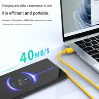 Câble de données 120W Type-C pour téléphones mobiles Super Fast 6A Charging Right Angle USB Compatible pour TPE Jacket 2m 5m Cable