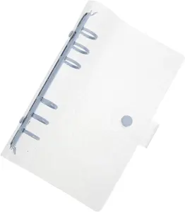 Transparent PVC Loose-leaf Case File Folder Office Stationery Refillable File Organizer Folder Cover