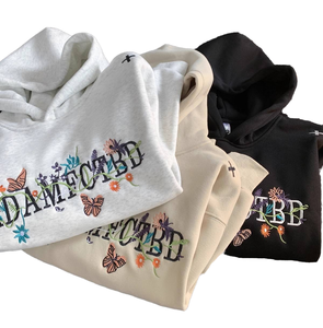 Sudaderas con capucha unisex al por mayor, de algodón grueso y cálido de 500 g, con logotipo personalizado, para reventa en invierno - Product Image 1