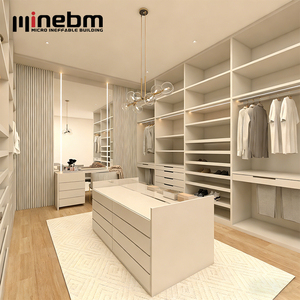 Hot Sale Modern Bedroom Armoire Wood Wardrobe with <strong>Big</strong> <strong>Closet</strong> Organizer Drawer - Product Image 6