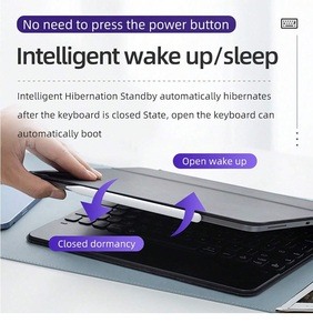 Funda con Teclado Mágico Inalámbrico, Trackpad Multitáctil Retroiluminado para iPad Pro de 11 Pulgadas y iPad Air 4, 5, 6, 7.ª Generación de 10.9 y 11 Pulgadas, Funda Protectora - Product Image 4