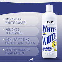 Shampooing blanchissant pour chats blancs, sans produits chimiques agressifs ni agents de blanchiment, traitement blanchissant, shampooing spa pour chiens, vente en gros pour toilettage des animaux