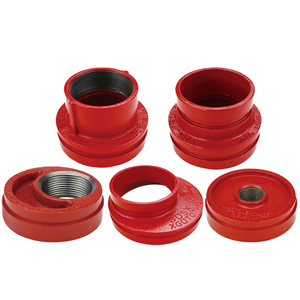 Sunjoy xgqt07 rãnh chủ đề giảm tốc sắt nước lửa rãnh mặt bích kết nối mạ kẽm đầu vuông đúc phụ kiện đường ống 1.6mpa - Product Image 2