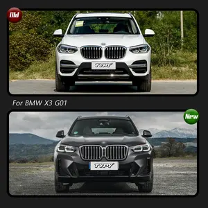 Kits de carrocería de coche para <span class=keywords><strong>BMW</strong></span> X3 G01 2018-2021 actualización a <span class=keywords><strong>2022</strong></span> <span class=keywords><strong>X3M</strong></span> estilo delantero Dnd parachoques traseros 1:1 diseño accesorios de coche - Product Image 6