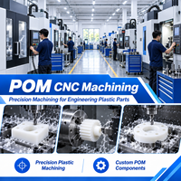 Bloc coulissant en POM usiné sur mesure par CNC pour systèmes automatisés de transfert d'échantillons