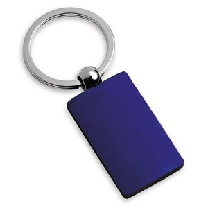 Portachiavi in metallo blu lucido con anello argentato e dettagli viola per l'uso quotidiano - Product Image 2
