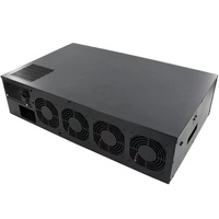 Boîtier d'ordinateur ATX Full Tower 8 GPU en alliage d'aluminium, refroidissement silencieux avec ventilateur et alimentation, stock B85