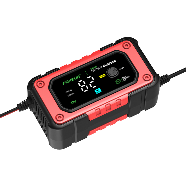 New Product Smart Automatic Battery Charger 12V 7A - Trickle Charge for GEL AGM EFB Lead Acid - Compatible with Car Motorcycle