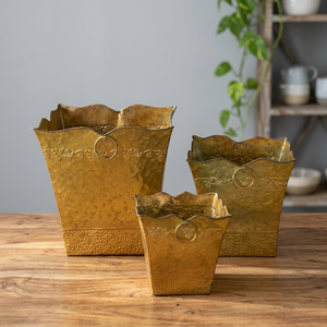 Jarrón Decorativo de Flores Hecho a Mano de Lujo, Artesanía Moderna de Hierro para Centro de Mesa de Boda y Decoración de Hotel, Macetero para Interiores - Product Image 2
