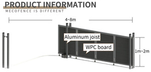 <span class=keywords><strong>Portail</strong></span> électrique WPC pour jardin, livraison gratuite, nouveau design - Product Image 5