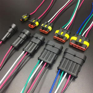 自動ワイヤーコネクタ12 3 4 56ウェイ1P 2P 3P 4P 5Pカーコネクタオスメス防水電気コネクタプラグケーブル付き - Product Image 6