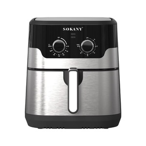 NOUVEAU Design 9.5L 10L 2000w <span class=keywords><strong>Friteuse</strong></span> à double chauffage Bouton mécanique Contrôle durable Cuisson et <span class=keywords><strong>boulanger</strong></span> <span class=keywords><strong>Friteuse</strong></span> à air avec double panier - Product Image 3