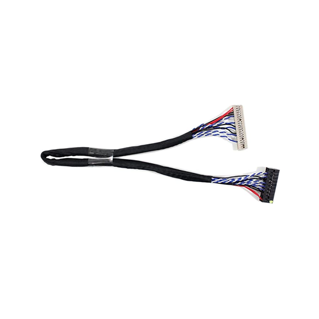 LVDS Cable DF14-20P 1ch 8bit for 14.1" 15" 1024x768 LCD Screen,Laptop Display Wire LVDS 20 Pin