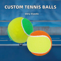 Balles de tennis en gros de logo personnalisé pour l'entraînement sportif et le divertissement Produit du fabricant durable en Chine
