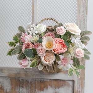 Buatan tangan bunga sutra buatan realistis dekorasi meja pernikahan buket bunga bayi dekorasi tengah meja Hari Ibu Natal - Product Image 4