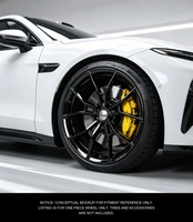 Nouvelles jantes en alliage d'aluminium forgé 6061 T6, design Hyper Black Mesh, pressées 12000T, certifiées TUV JWL VIA Std S2-00054, 18-23, personnalisées
