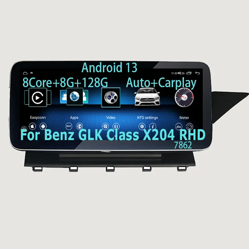 Prix usine Android13 pour Mercedes GLK classe X204 RHD lecteur multimédia de voiture GPS Radio stéréo vidéo AUTO Apple Carplay 4G WIFI