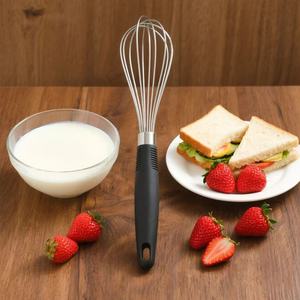 Bền 304 thép không gỉ Whisk | PP + TPR xử lý, 30.5*6.5cm, 86g | hiệu quả trộn | B2B phục vụ & bánh - Product Image 1