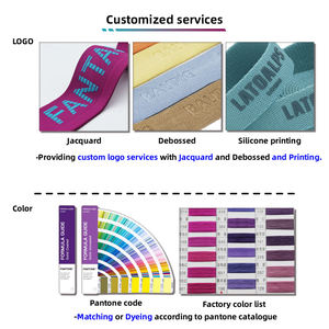 उच्च खिंचाव 40 मिमी नायलॉन स्पैन्डेक्स इलास्टिक बैंड सिलिकॉन प्रिंटिंग मोटी कमर के लिए - Product Image 4