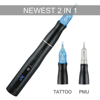Le plus récent 2 en 1 sans fil maquillage Permanent Machine à tatouer numérique Microshading stylo batterie de secours Ombre sourcils Machine