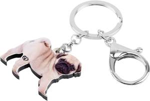 Llavero personalizado con diseño de perro adorable, llavero acrílico para mascotas, decoración de monedero, llavero acrílico para mujer, regalos de encanto - Product Image 3