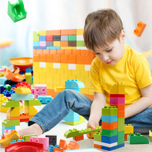 Fele – grands blocs de construction, 200 à 400 pièces, jouet éducatif pour enfants de 2 à 6 ans, ensemble d'assemblage DIY, blocs en plastique unisexes - Product Image 1