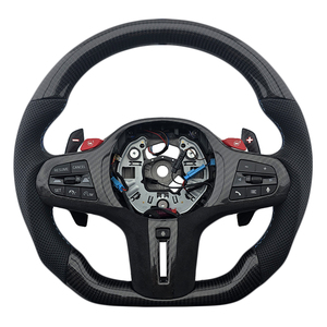 Direct Sales Carbon Fiber Perforated Leather Steering <b>Wheel</b> for BMW G Series M3 G20 G30 G80 M4 G82 M5 CS Car Steering <b>Wheel</b> - Product Image 1