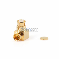 Conector SMP de Latón Chapado en Oro, Conector Hembra SMP GPO, Cable Semirrígido de Baja Pérdida, Cable RF de CC-40 GHz