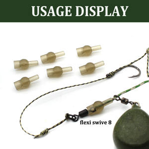 Perles tulipe en caoutchouc méthode mangeoire pêche perles à changement rapide pour pêche à la <span class=keywords><strong>carpe</strong></span> grand livre hélicoptère plates-formes perles anti-enchevêtrement - Product Image 5