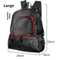 Sac à dos pliable résistant à l'eau à motif de diamant à la mode de grande capacité pour la randonnée en plein air et les voyages