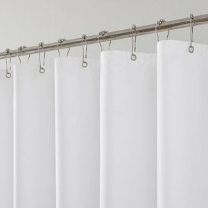 Rideau de douche uni en PEVA, imperméable et anti-moisissure, pour salle de bain et baignoire domestique - Product Image 1