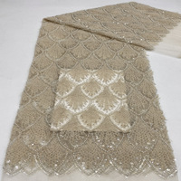 Nouvelle robe simple en tissu brodé de fourrure, de cordon, de perles et de paillettes, vêtements pour enfants, sacs, chapeaux, tissu brodé perlé