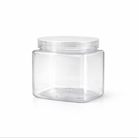 Bocaux de luxe 100 % plastique PET 50 ml avec couvercle or rose pour parfum, aliments pour bébés, chewing-gum, aliments en conserve, biscuits, mini-cosmétiques, salades et snacks